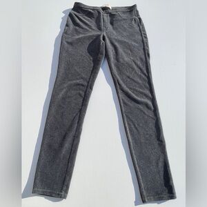 Michael Kors Dark Gray Corduroy like Pull-on Straight Leg Pants Size Small